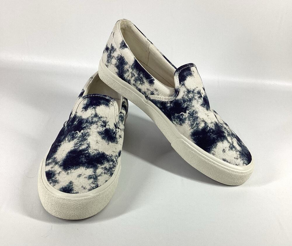 Madewell Sidewalk Sneakers Women’s Size 10 Blue Tye Dye Canvas Shoes